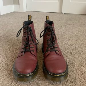 Maroon Red Doc Martens. Great condition